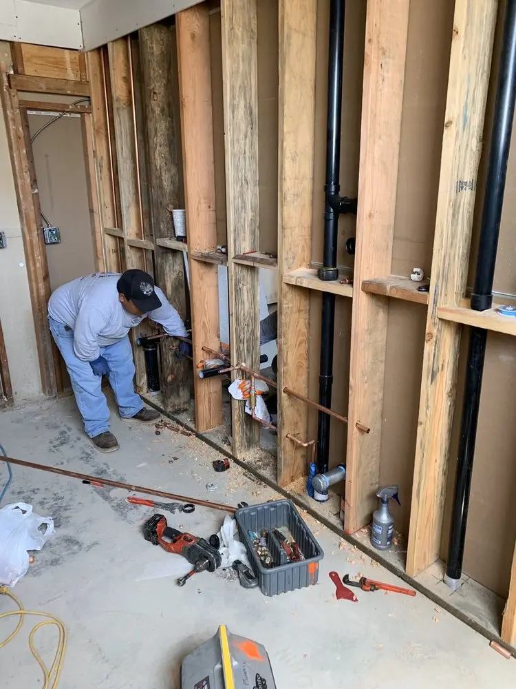 Commercial rough-in plumbing for Water Heater Replacement in Riverside